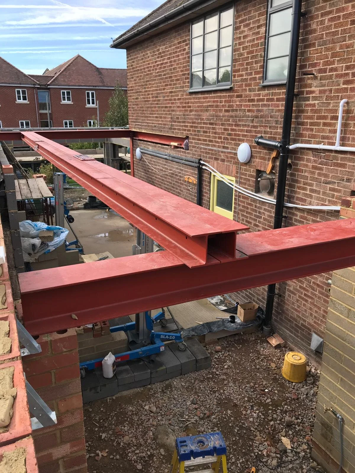 Beam welding London specialist carrying out on-site welding safely